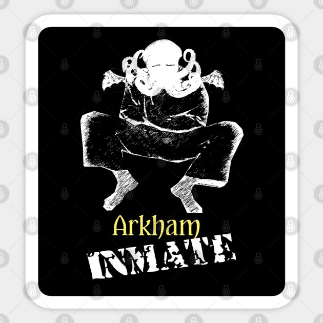 Cthulhu: Arkham Inmate Sticker by Psychosis Media